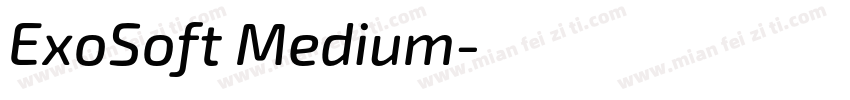 ExoSoft Medium字体转换